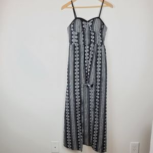 Band of Gypsies Black/White Maxi Romper Size Small